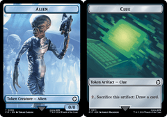 Alien (0006) // Clue (0011) Double-Sided Token